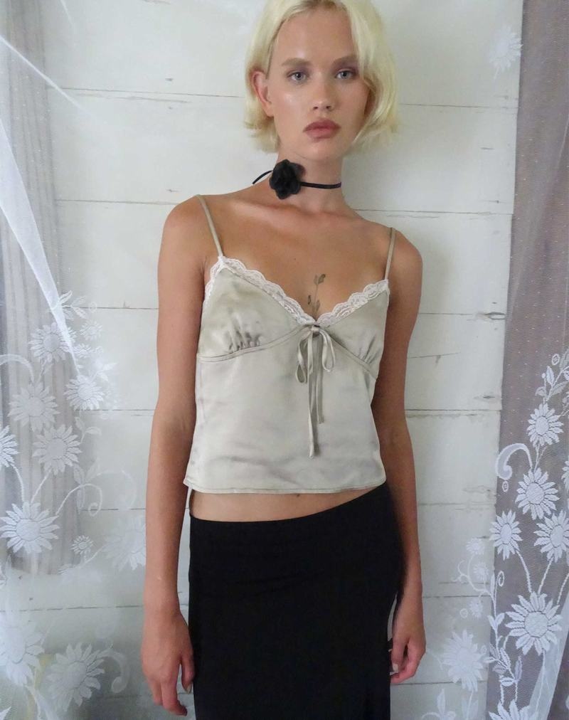 Cropped Tops Motel Rocks Adalia Cami Damske Biele | NVA5396UW