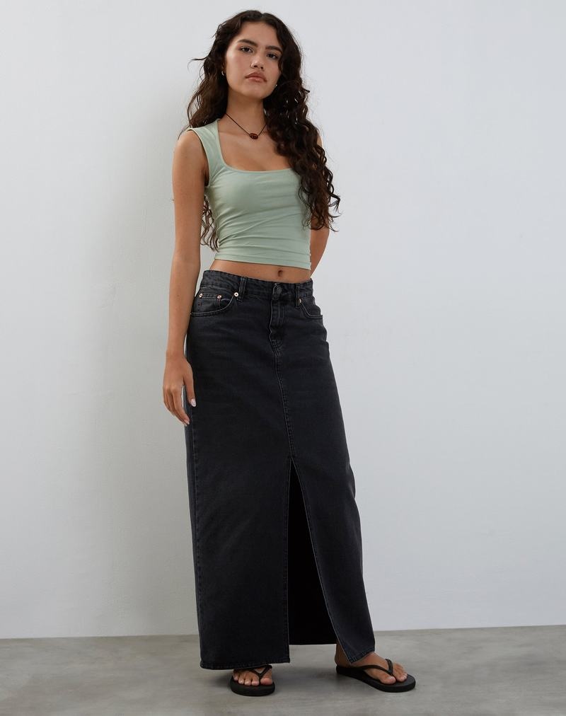 Cropped Tops Motel Rocks Jinsu Damske Zelene | QQY4459FV