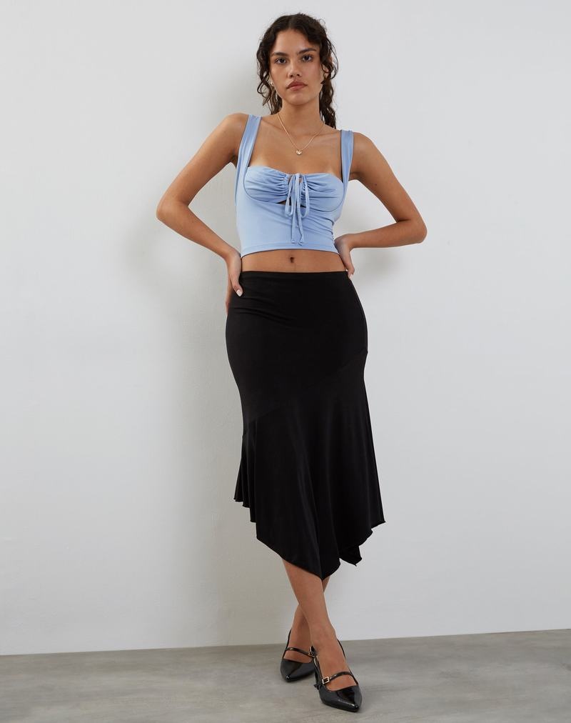 Cropped Tops Motel Rocks Ulani Damske Modre | YRP5258MP